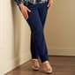 Womens Zac & Rachel Solid Pull On Compression Pants - image 2