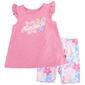 Girls &#40;4-6x&#41; Nautica Ruffle Tank Top & Bike Shorts Set - image 1