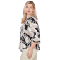 Petite Alfred Dunner Detail Driven 3/4 Sleeve Palm Leaf Blouse - image 4