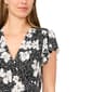 Womens MSK Short Flutter Sleeve V Neck Floral Midi Dress - image 5