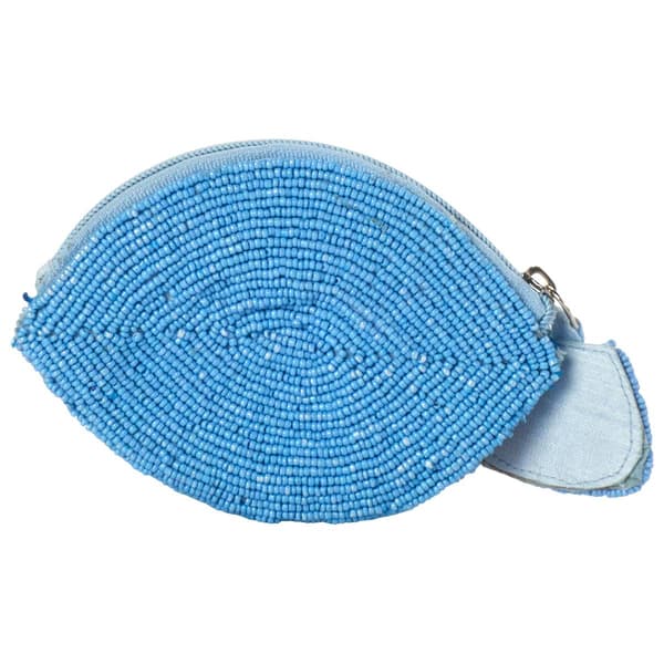 SOL and MER Fish Beaded Coin Purse