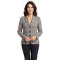 Womens Kasper Long Sleeve Two Button Plaid Notched Blazer - image 1