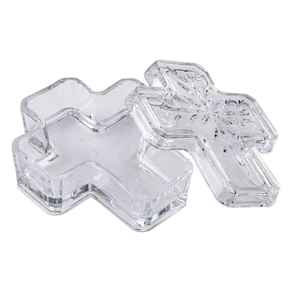 Mikasa&#174; 4.25in. Celebrate Rejoice Cross Covered Box