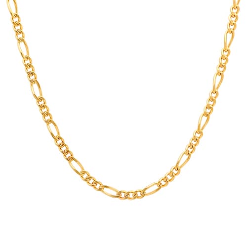 Mens Gentlemen’s Classics™ Stainless Steel Gold Necklace