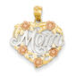 Gold Classics&#40;tm&#41; 14kt. Two-Tone Mom Pendant - image 1