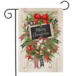Briarwood Lane Merry Christmas Swag Garden Flag