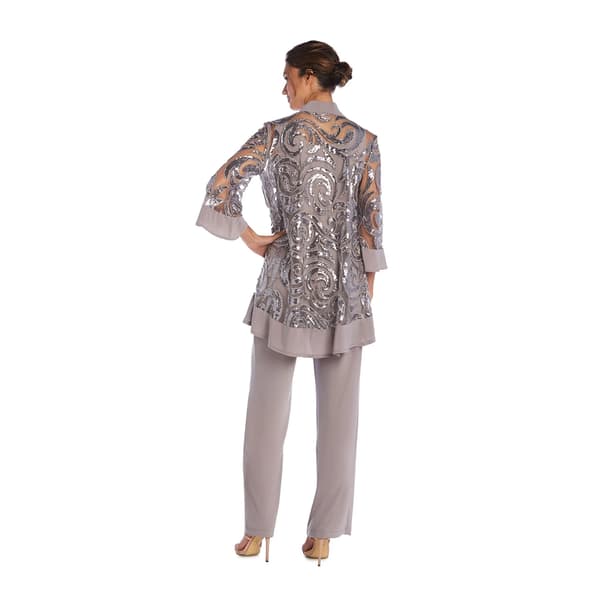 Plus Size R&M Richards 3pc. Sequin Swing Jacket & Pants Set