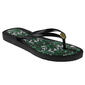 Womens Ellen Tracy Palm Trees Jelly Flip Flops with Charm - image 1