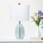 Lalia Home Classix Oval Glass Table Lamp w/White Drum Shade - image 3