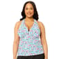 Plus Size Leilani Plus Kaia Cove H Back Tankini - image 1