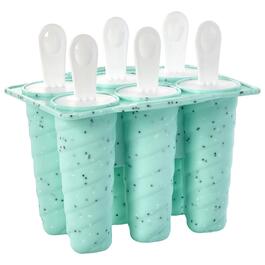6 Swirl Silicone Ice Pop - Aqua Speck