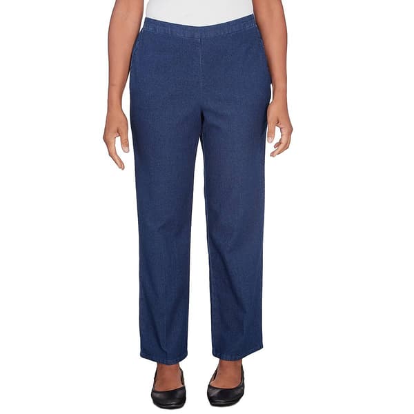 Womens Alfred Dunner Lavender Fields Denim Pants - Medium - image 