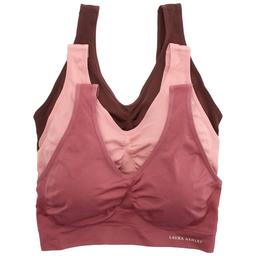Plus Size Laura Ashley(R) 3pk. Removable Pads Bras - LS2441-3PKJ