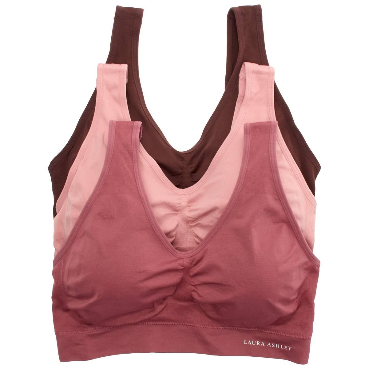 Plus Size Laura Ashley(R) 3pk. Removable Pads Bras - LS2441-3PKJ