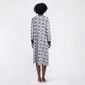 Plus Size René Rofé®  Long Sleeve Damask Printed 42" Sleepgown - image 3