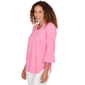 Petite Ruby Rd. California Dreaming Horseshoe Floral Blouse - image 3