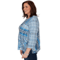 Plus Size Alfred Dunner Classics 3/4 Sleeve Patchwork Blouse - image 4