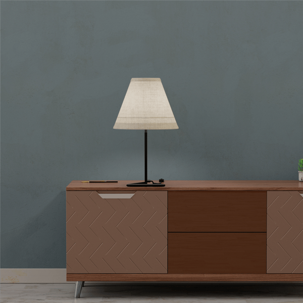 Infibrite 23in. Angular Base Table Lamp with Conical Shade
