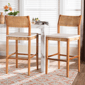 bali & pari Chatura Mahogany Wood 2pc. Bar Stool Set - image 7