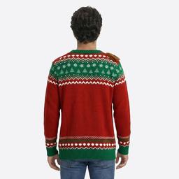 Mens Holiday Hype Tree Squirrels Ugly Christmas Sweater