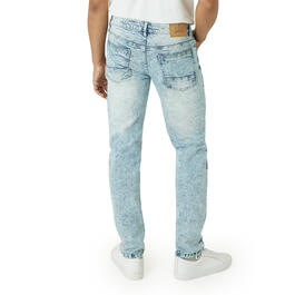 Young Mens Akademiks 5-Pocket Moto Denim Jeans