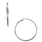 Napier Silver Tone Large Hoop Pierced Earrings - image 1