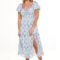 Juniors Trixxi Chiffon Puff Sleeve Twist Front Midi Dress - image 3
