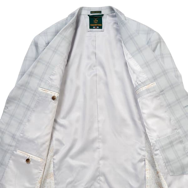 Mens Cricketeer Blue Plaid Sport Coat