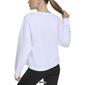Womens DKNY Sport Satin Applique Logo Pullover Sweatshirt - image 2