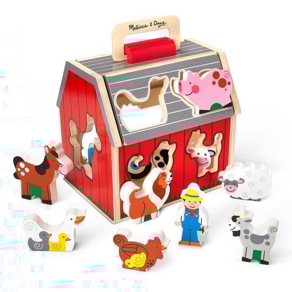Melissa &amp; Doug(R) Take Along Sorting Barn