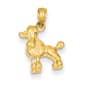Gold Classics&#40;tm&#41; 14kt. Poodle Dog Pendant - image 1