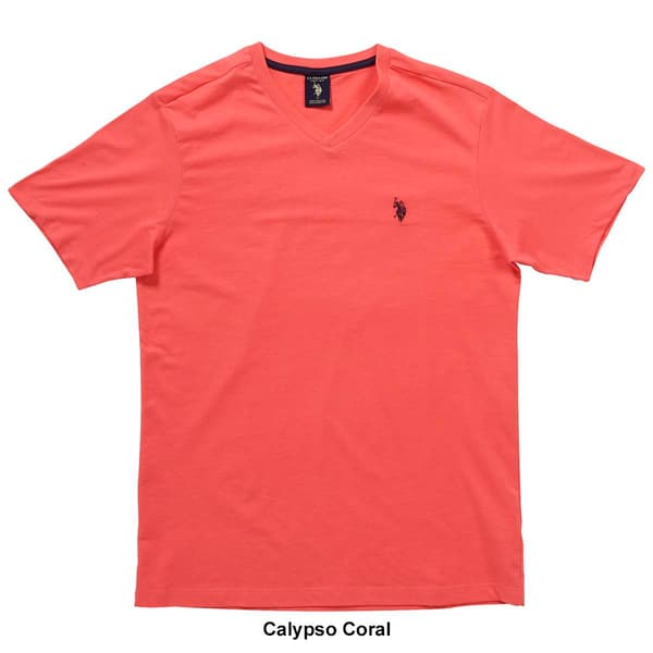 Mens U.S. Polo Assn.® V-Neck Solid Tee