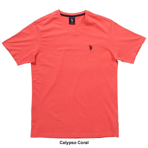 Mens U.S. Polo Assn.&#174; V-Neck Solid Tee