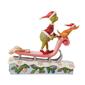 Jim Shore Grinch and Max on Sled Christmas Figurine - image 5