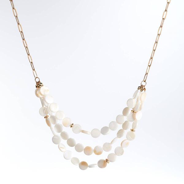 Ashley Cooper&#40;tm&#41; Aspra Mother of Pearl Shell Necklace - image 