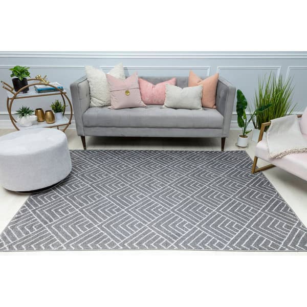 Mason Brooks Azure Deco Geometric Contemporary Area Rug