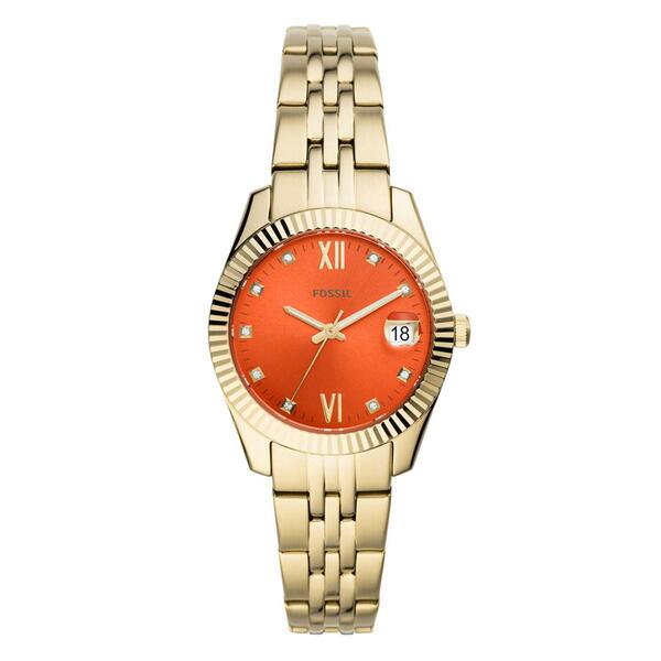 Womens Fossil Scarlette Mini Gold-Tone Watch - ES4904 - image 