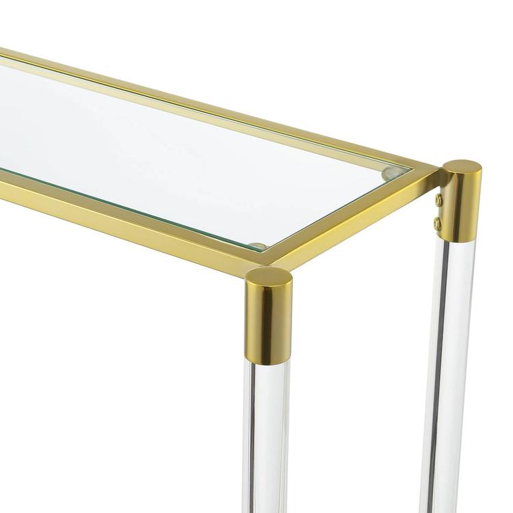 Convenience Concepts Royal Crest 2-Tier Glass Console Cart