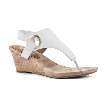 Boscov's store white sandals