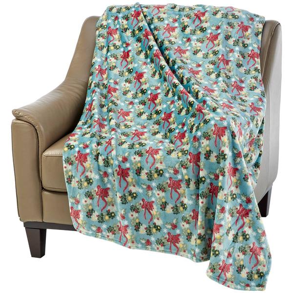 Ashley Cooper™ Welcoming Wreath Plush Throw