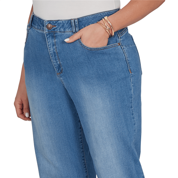 Plus Size Ruby Rd. Key Items Premium Stretch Straight Leg Jeans