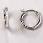 Candela 2pr. Sterling Silver & Gold Over Silver Hoops - image 1