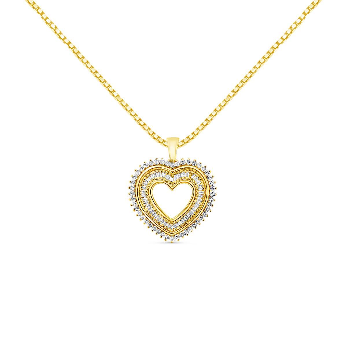 Haus of Brilliance 14kt. Gold 1.0ctw. Diamond Mini Heart...
