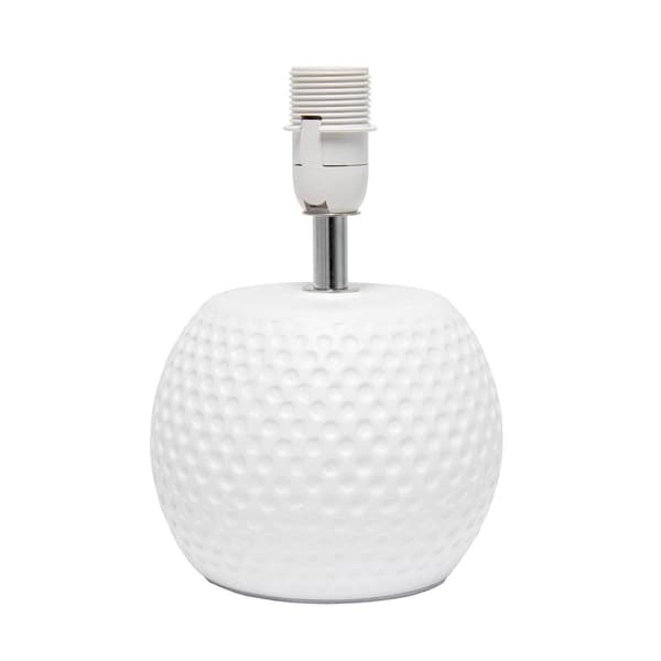 Simple Designs Studded Texture Ceramic Table Lamp w/Shade