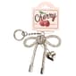 Womens DS Fashion Bow & Heart Bling Bag Charm - image 1