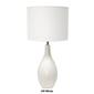 Simple Designs Oval Bowling Pin Base Ceramic Table Lamp - image 12