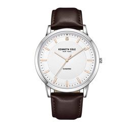 Mens Kenneth Cole® Silver-Tone Textured Dial Watch - KCWGA2271401