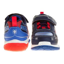 Little Boys Marvel Spider-Man Light Up Blue Athletic Sneakers