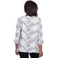 Womens Alfred Dunner Wild At Heart Woven Geometric Top - image 2