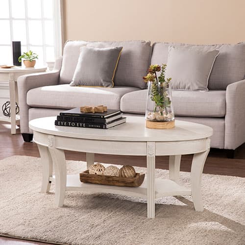Southern Enterprises Oval Cocktail Table - image 